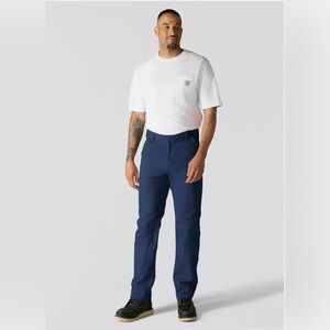 Carhartt Men's Relaxed Straight Rigby Dungaree, Navy, 32W x 32L